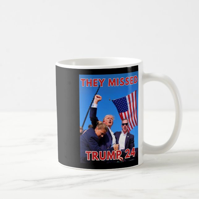 Mug Trump 2024 disparu - Maga politique patriotique (Droite)