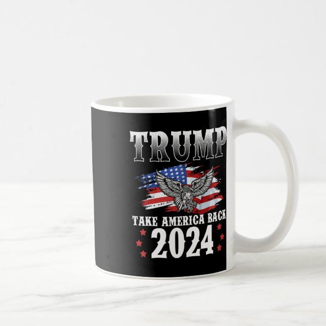 Mug Trump 2024 Faire passer l'Amérique par le drapeau  (Droite)