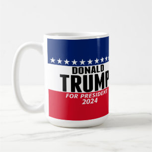 Mug Trump 2024 Gardez l'Amérique grande - bleu rouge