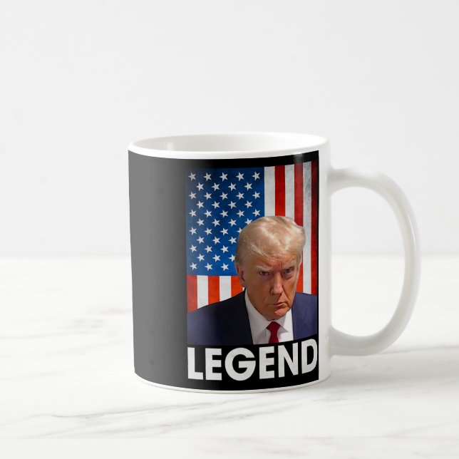 Mug Trump 2024 Président Légende Drapeau américain (Droite)