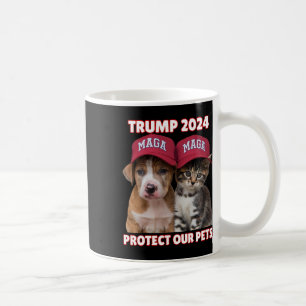 Mug Trump 2024 Protéger nos animaux domestiques Drôle