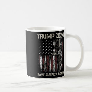 Mug Trump 2024 Sauvez à nouveau l'Amérique un pistolet