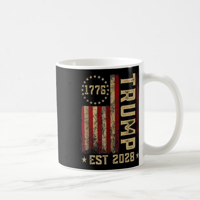Mug Trump 2028 Vote Donald Trump America Drapeau améri (Droite)