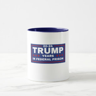 Mug Trump 20-24 ans en prison, démocrates libéraux