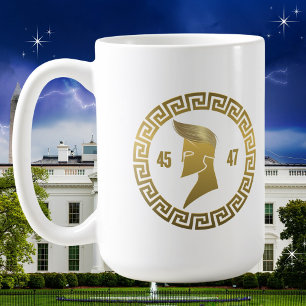 Mug Trump 45-47 Combover Spartan