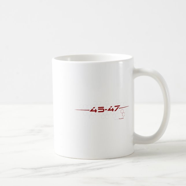 Mug Trump 45 47 Conception futuriste rétro (Droite)