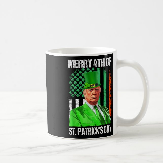 Mug Trump 45 47 Leprechaun Casquette Merry 4th Of St P (Droite)