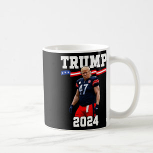 Mug Trump 47 Football Jersey 2024 Drapeau américain Tr