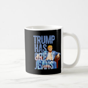 Mug Trump A De Grands Jeans Drôle Mème Politique Merde