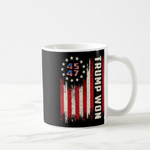 Mug Trump a remporté 2024 45 47ème Président Drapeau U