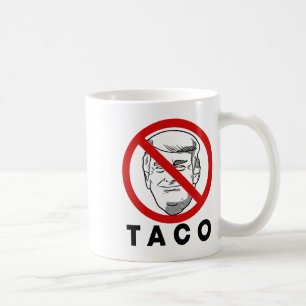 Mug Trump abandonne toujours Funny Taco Joke Rétro St