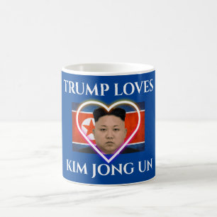 Mug Trump aime Kim Jong Un