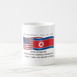 Mug Trump Citation de la rencontre Kim Jong un USA Cor