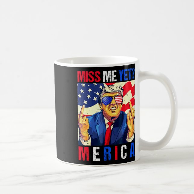 Mug Trump Doigt D'honneur Manque Moi Encore Drapeau Am (Droite)