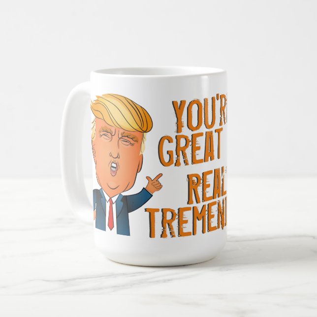 Mug Trump drôle de Fête des pères (Devant gauche)