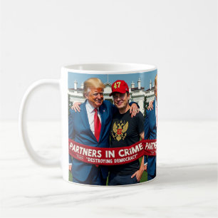 Mug Trump Elon Partenaires dans le crime Art IA