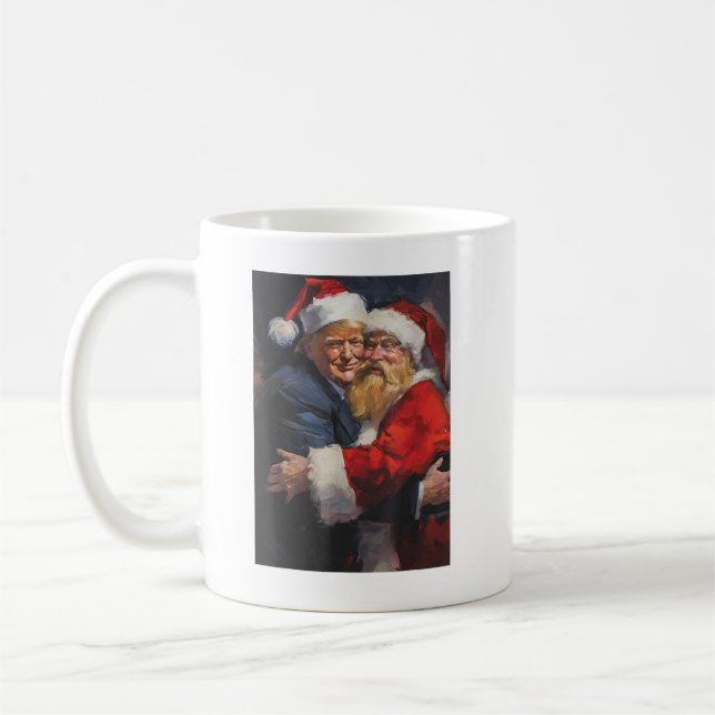 Mug Trump embrasse Père Noël Christmas drôle Trump Noë (Gauche)