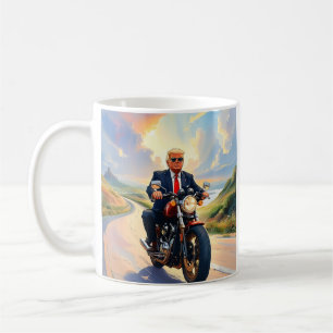 Mug Trump équitation Motorcycle Beautiful Road America