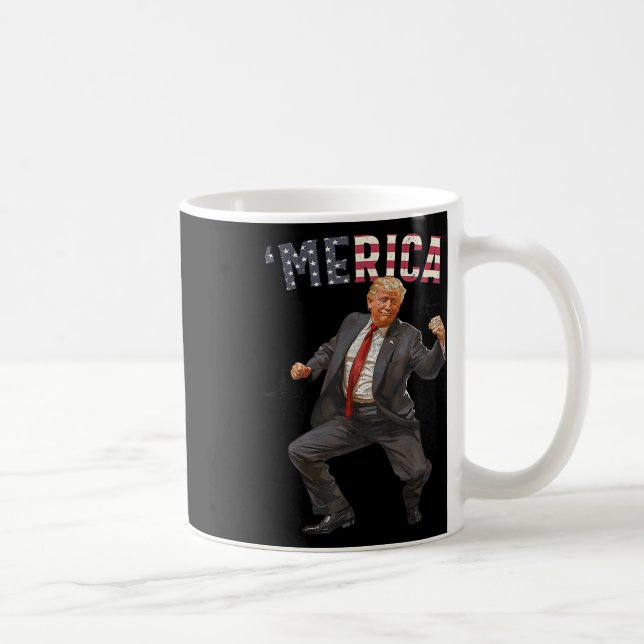 Mug Trump est heureux 4 juillet Trump Dons du drapeau  (Droite)