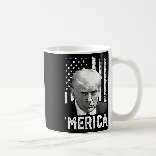 Mug Trump est heureux 4 juillet Trump Dons du drapeau  (Droite)