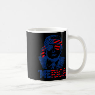 Mug Trump est heureux 4 juillet Trump Drapeau américai