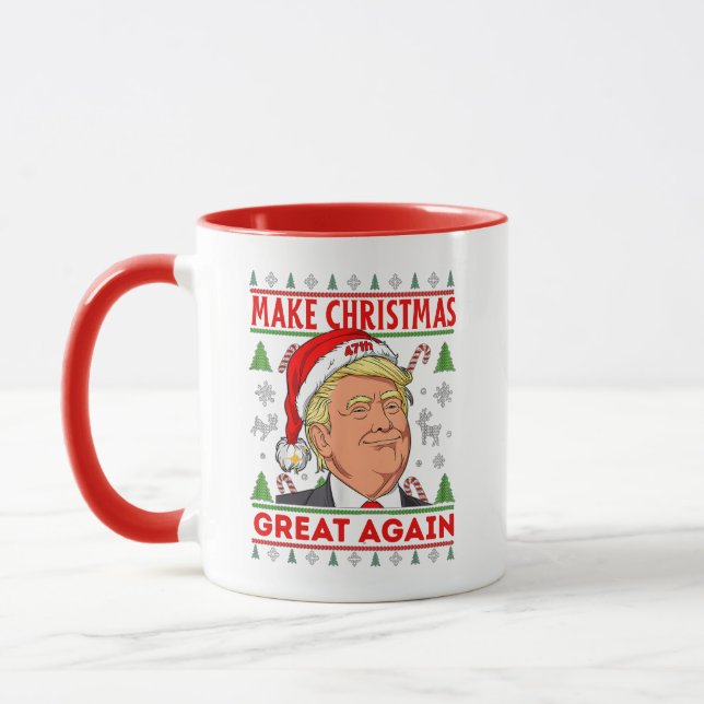Mug Trump Gift Mug, Donald Trump Joyeux Noël (Gauche)