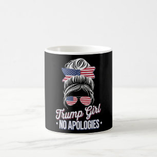 Mug Trump Girl Pas d'excuses Messy Bun Retro Vintage