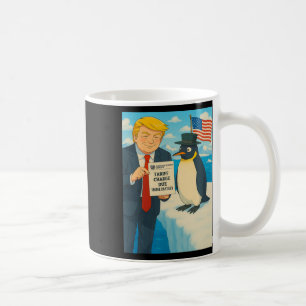 Mug Trump Imposant Des Droits De Douane Sur Le Penguin