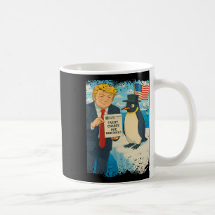 Mug Trump impose le droit de douane Pingouin Anime Pol