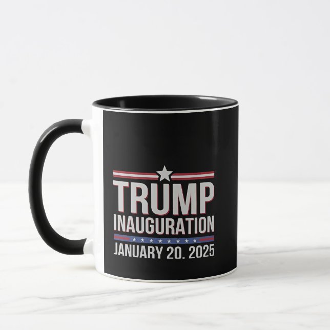 Mug Trump inauguration Day January 2025 President  (Gauche)