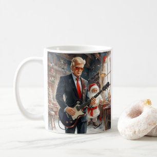 Mug Trump Jouer Guitare électrique SANTA CLAUS atelier