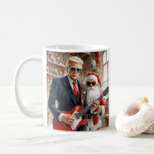 Mug Trump Jouer Guitare électrique SANTA CLAUS atelier