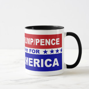 Mug Trump les penny pour blanc de l'Amérique et bleu