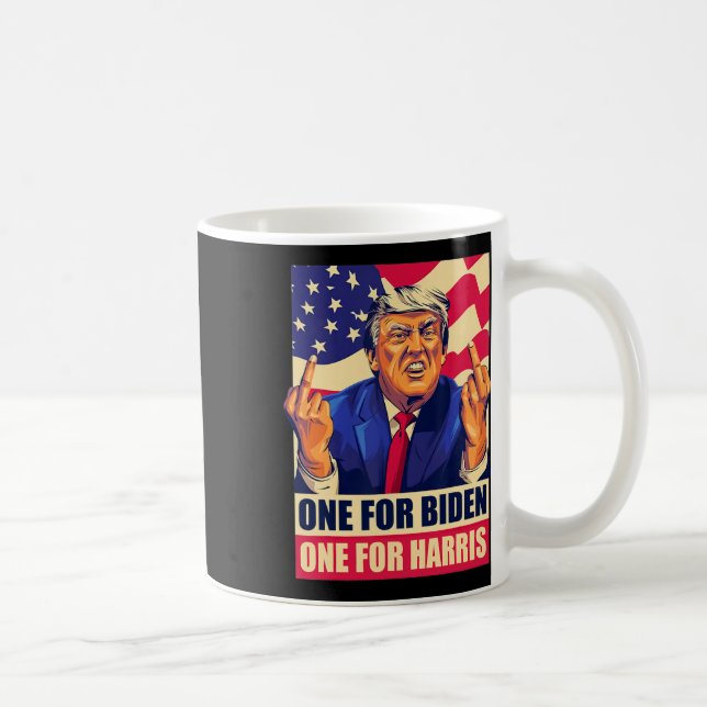 Mug Trump Middle Finger Biden Harris Amérique Républic (Droite)