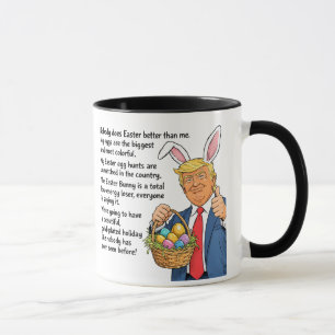 Mug Trump Pâques Drôle Satire Politique