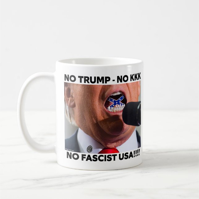 MUG TRUMP "PAS DE FASCISTE USA" CAFE (Gauche)