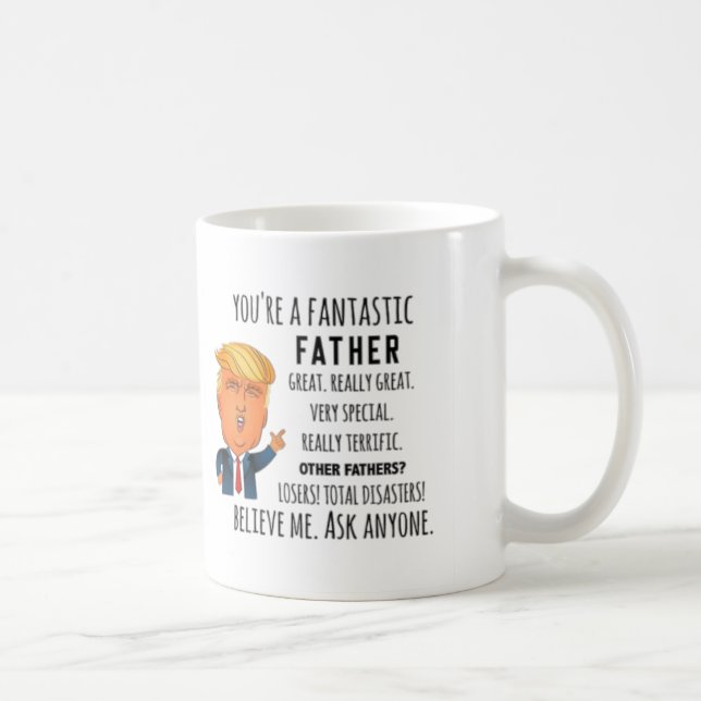Mug Trump Père, Funny Papa Anniversaire, Fête des père (Droite)