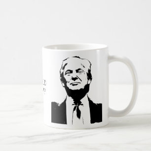 Mug Trump Picture Silhouette Custom Text