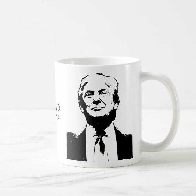 Mug Trump Picture Silhouette Custom Text (Droite)
