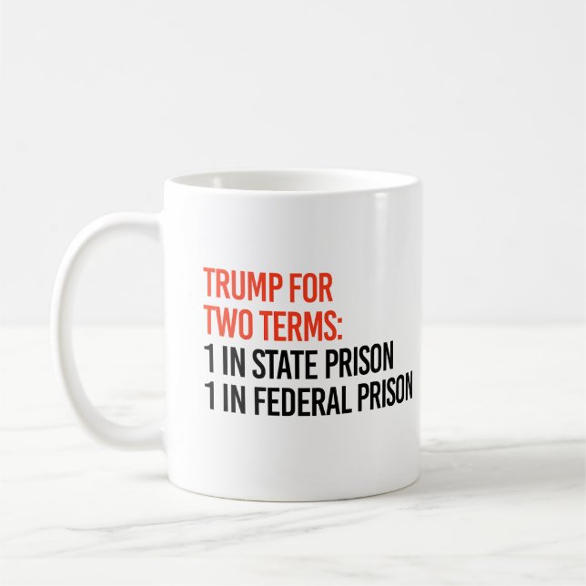 Mug Trump pour deux mandats (Gauche)