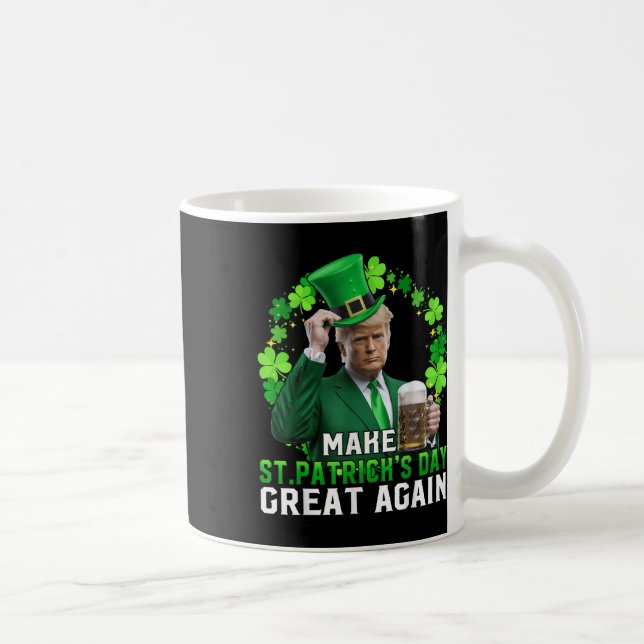 Mug Trump redonne à Trump à l'Jour de la Saint Patrick (Droite)