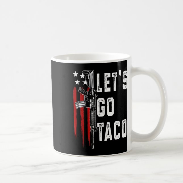 Mug Trump rétro toujours poules dehors Allons Taco Fun (Droite)