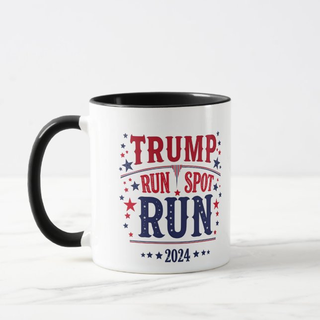 Mug Trump Run Spot Run Funny Election Debate (Gauche)