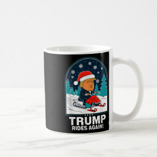 Mug Trump se déplace à nouveau motoneige amusant hiver