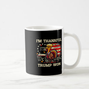 Mug Trump Thanksgiving - Je suis heureux que Trump ait