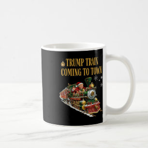Mug Trump Train Arrive À La Ville Drôle Noël Père Noël