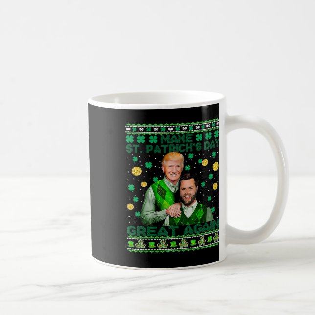 Mug Trump Vance Brothers Funny St Patrick's Day Ugly S (Droite)