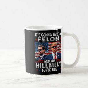 Mug Trump Vance Ça va prendre un criminel et un Hillbi