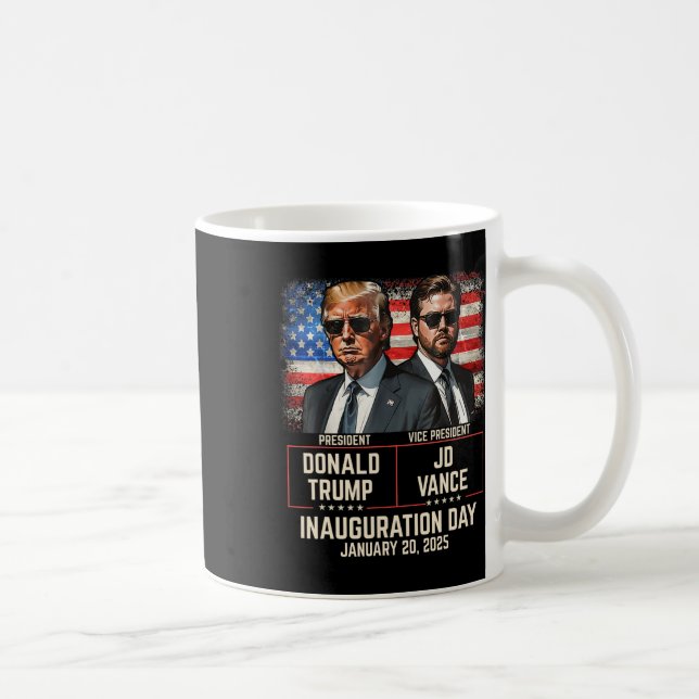 Mug Trump Vance Inauguration Day 2025 Donald Trump Jd (Droite)