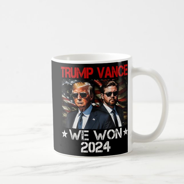 Mug Trump Vance We Won Win Inauguration Day 2025 47th (Droite)